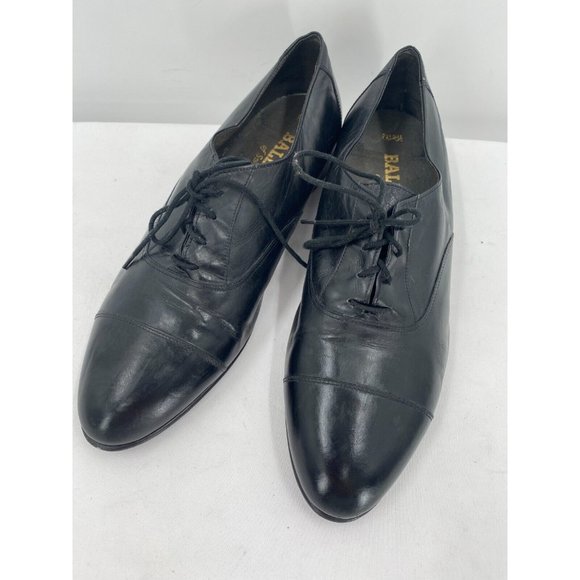 Bally Paloma Black Luxurious Leather Lace Up Oxford Cap Toe Dress Shoes Sz 10 E - Picture 12 of 12